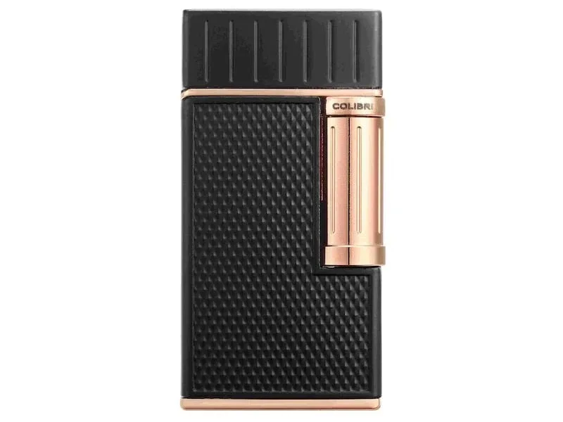 COLIBRI Feuerzeug „Julius II“ schwarz/rosegold