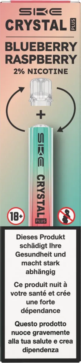 Crystal Plus Ready to Vape Kit Blueberry Raspberry - Image 2