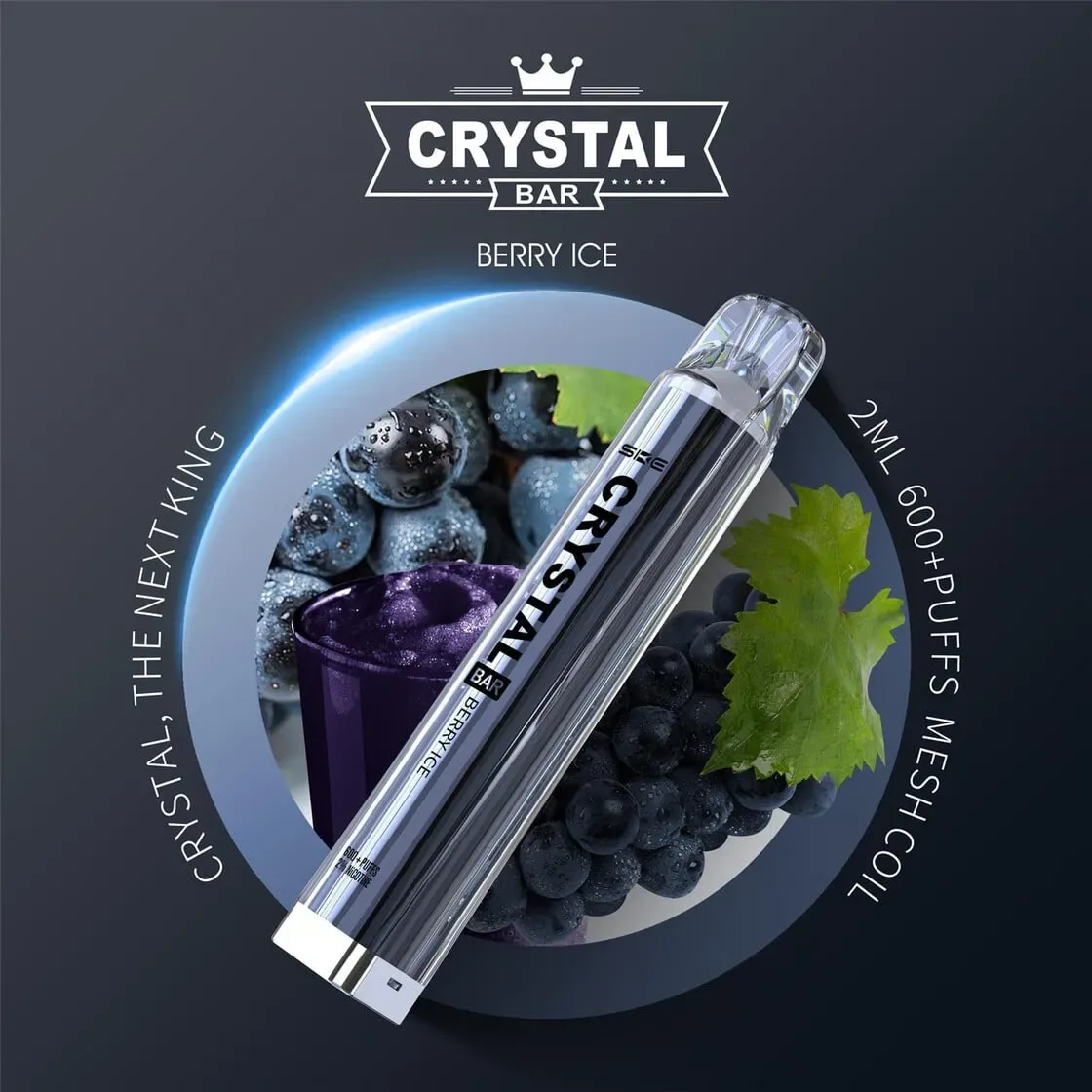 Crystal SKE | Berry Ice | 20mg Nikotin | Einwegvape