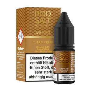 Cuban Creme - Pod Salt Origin Nikotinsalz Liquid (11/20mg/ml)
