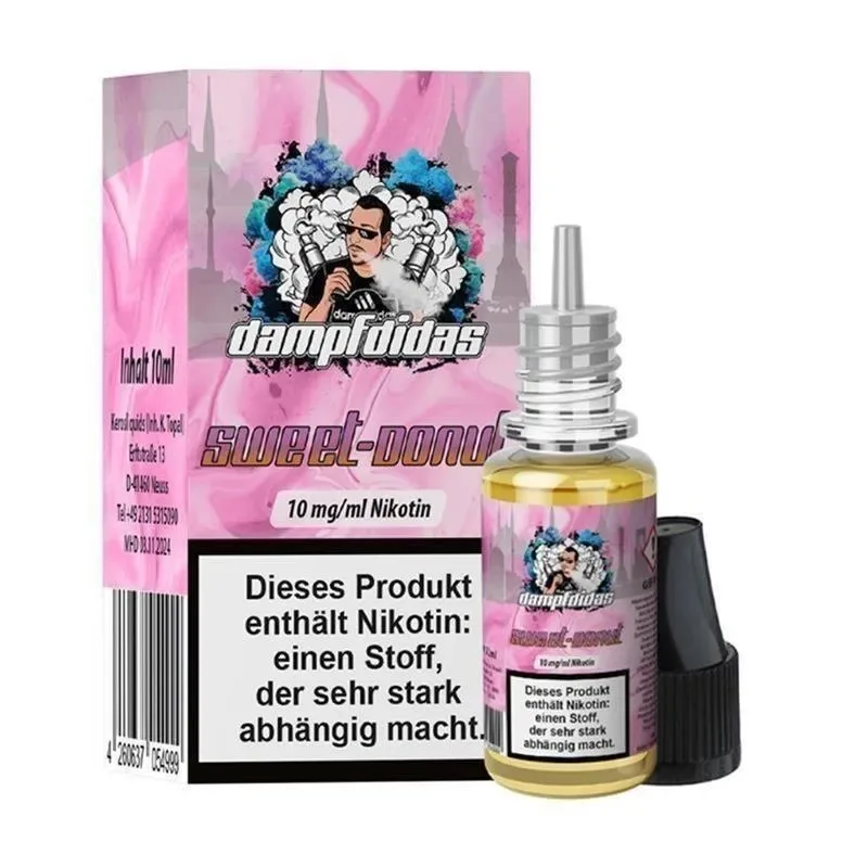 DAMPFDIDAS Sweet Donut Nikotinsalz Liquid 10 ml 20 mg