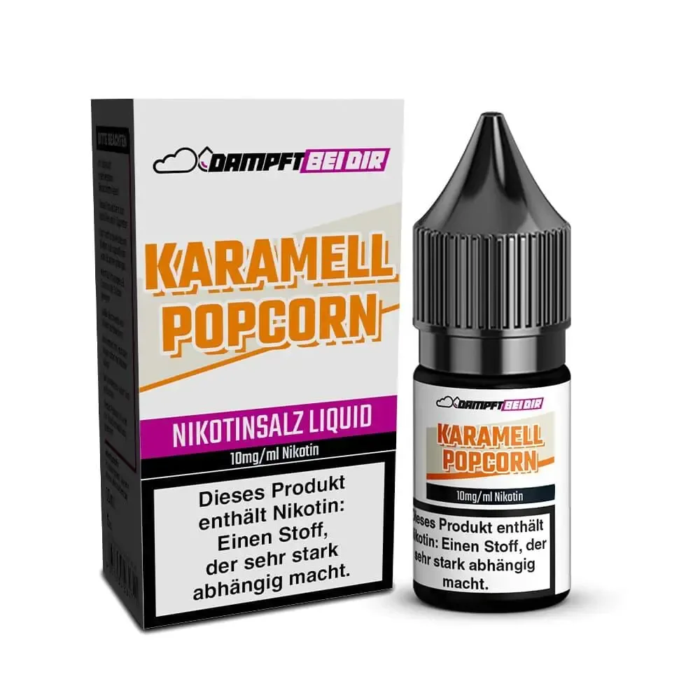 dampftbeidir 10ml Nikotinsalz Liquid – Karamell Popcorn