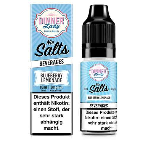 Dinner Lady Liquid Beverages Blueberry Lemonade Nic Salt 10ml 10mg