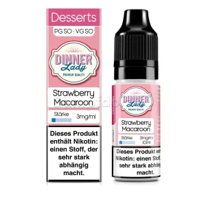 Dinner Lady Liquid Strawberry Macaroon | 50:50 | Dampfdorado