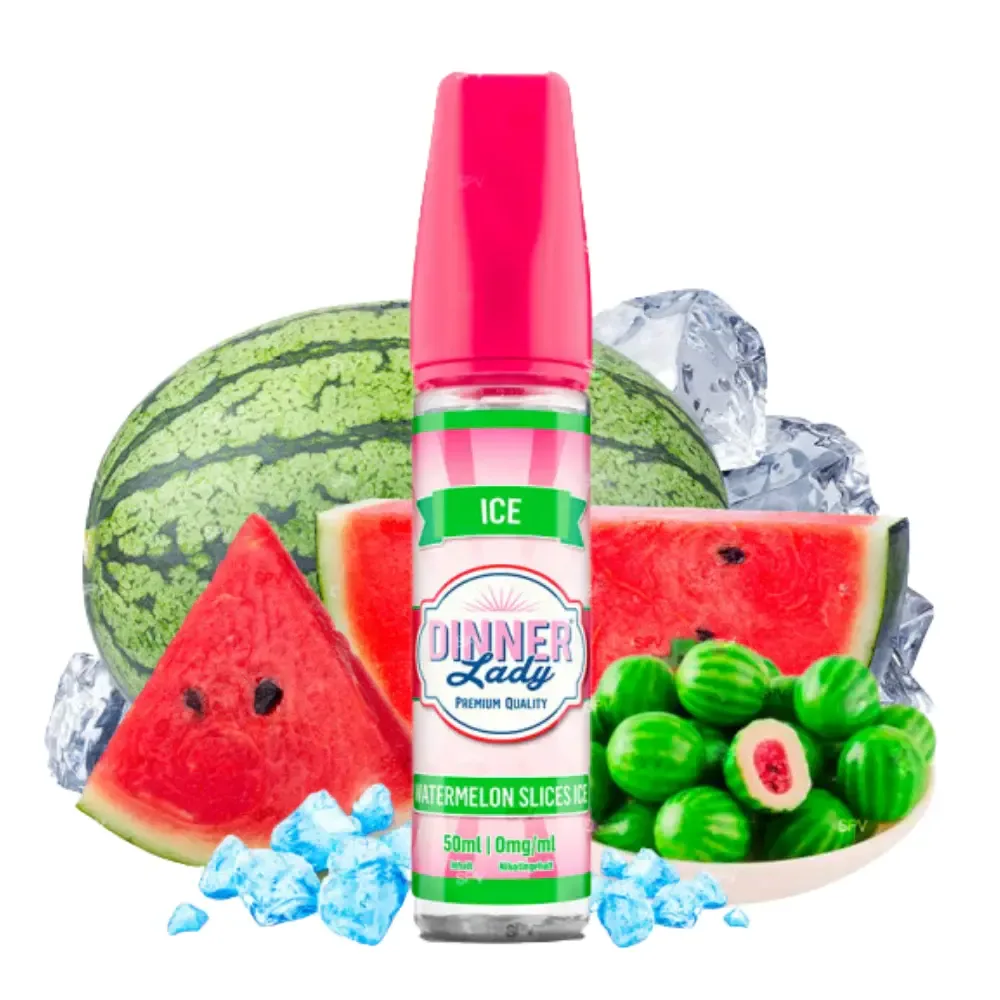 Dinner Lady – Shortfill – Ice Watermelon 50 ml in 60 ml