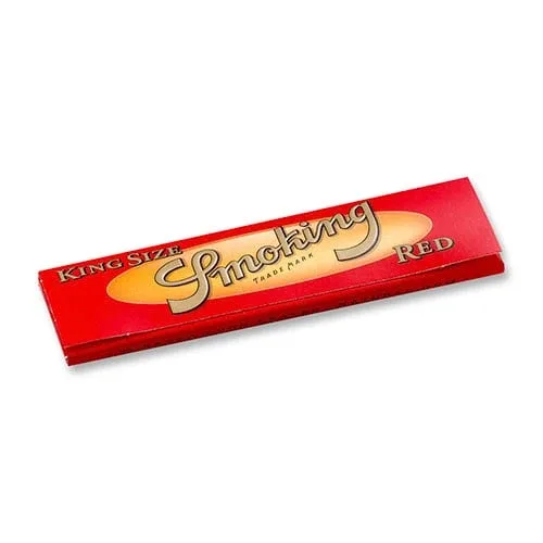 DISPLAY 50 Heftchen à 33 Blättchen Zigarettenpapier Smoking Red King Size
