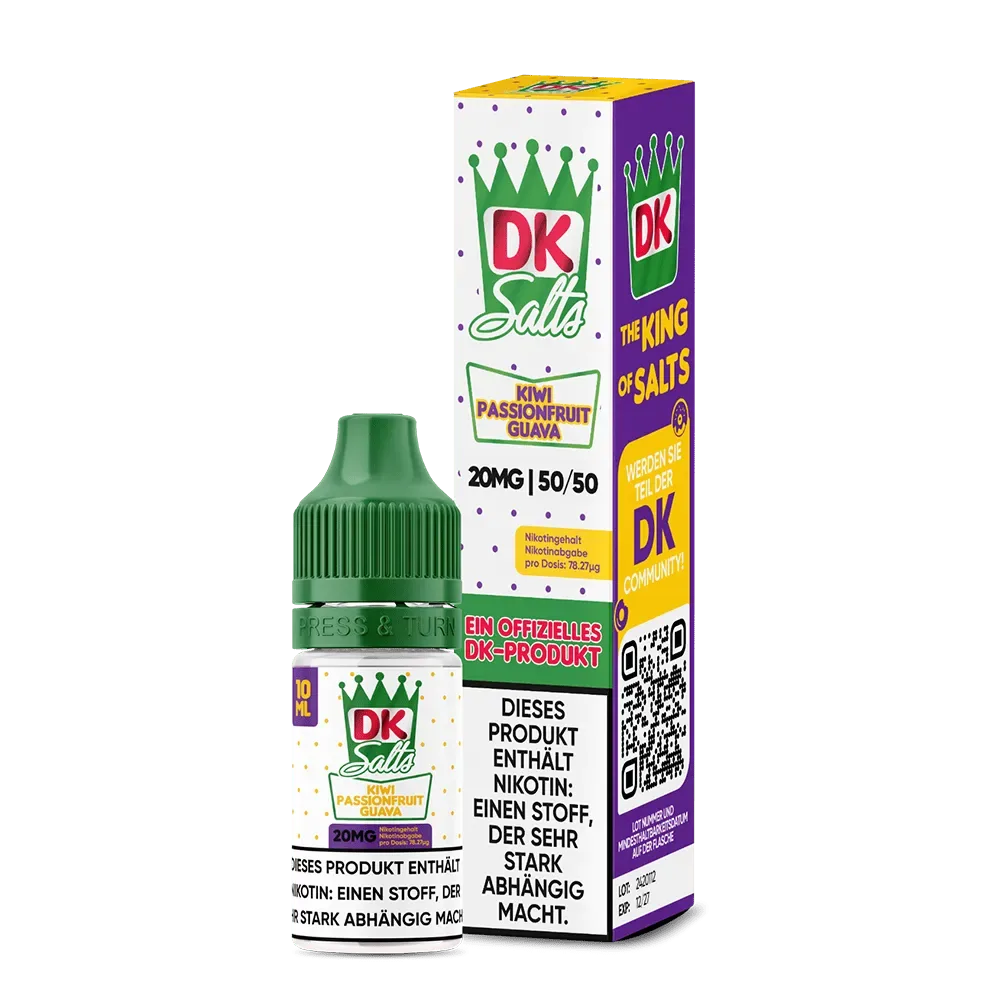 DK Salts Nikotinsalz – Kiwi Passionfruit Guava – Liquid 20mg 10ml C