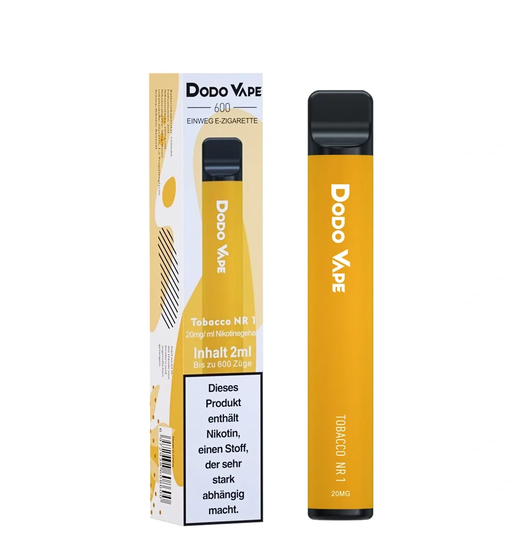 DODO Vape Einweg – Tobacco NR 1 – 600 Züge