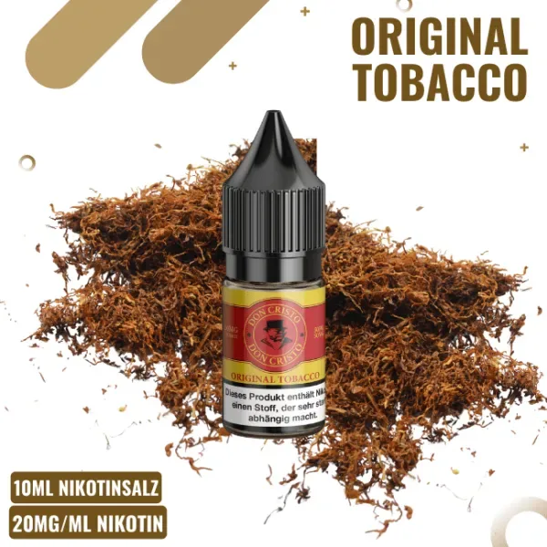 Don Cristo NicSalt Liquid 10ml – Original Tobacco – 20mg Nikotin