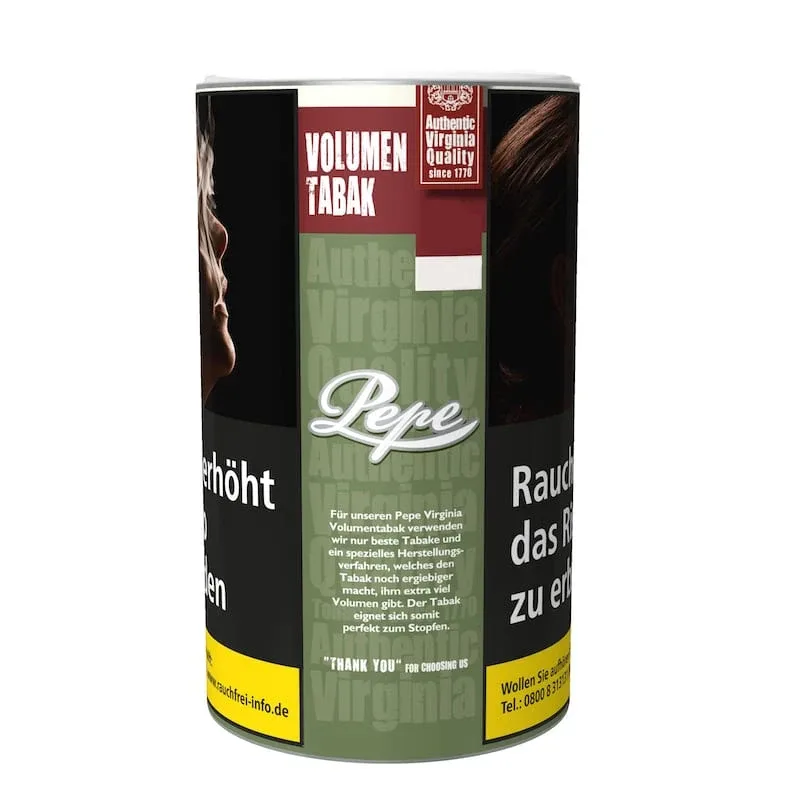 DOSE PEPE Zigarettentabak Rich Green Volumen 83 Gramm