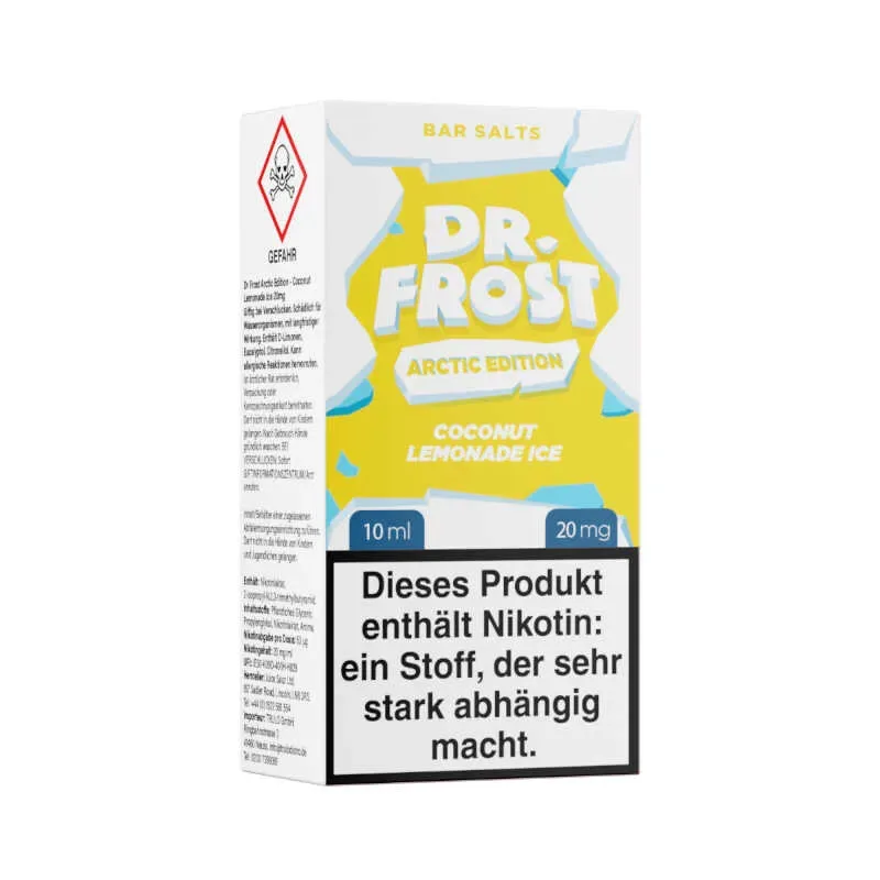 Dr. Frost – Arctic Edition – Nikotinsalz Liquid 10ml – Coconut Lemonade Ice-20 mg/ml