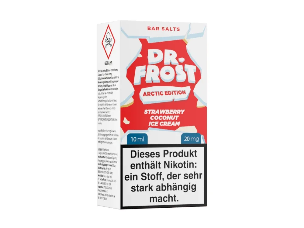 Dr. Frost – Arctic Edition – Nikotinsalz Liquid – Strawberry Coconut Ice Cream
