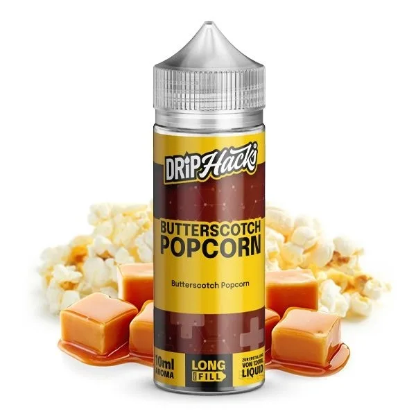 DRIP HACKS Drip Hacks-BUTTERSCOTCH POPCORN AROMA 10 ML