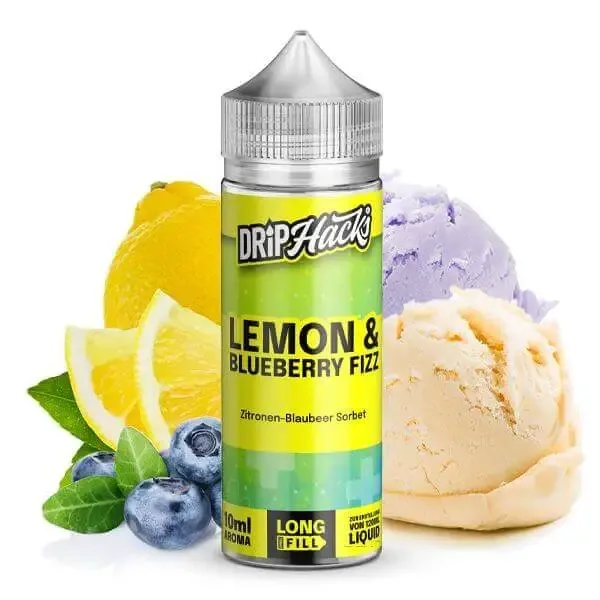 DRIP HACKS – Lemon & Blueberry Fizz – 10 ml Aroma