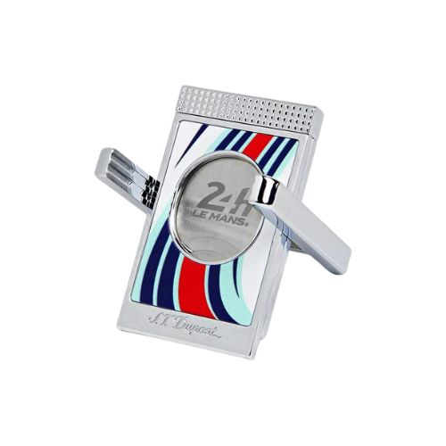 Dupont Zigarrenabschneider Stand weiß/blau/rot chrome 003488