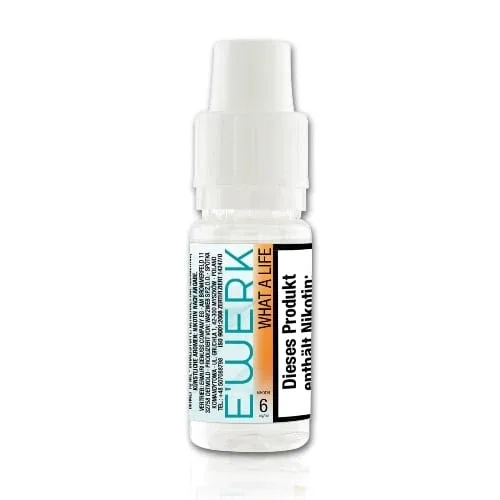E-Liquid E’Werk What A Life 6 mg/ml Flasche 10 ml