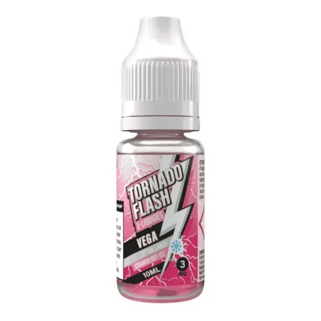 E-Liquid Vega Cotton Candy Strawberry Ice – 10ml – Tornado Flash