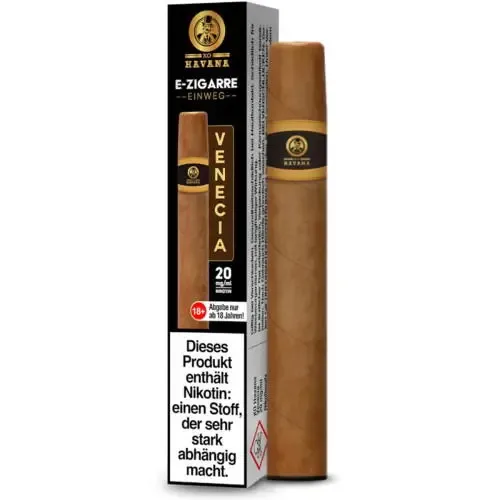 E-Zigarette: XO Havana Cigar – Venecia E-Zigarette 20mg 600 Züge 400mAh