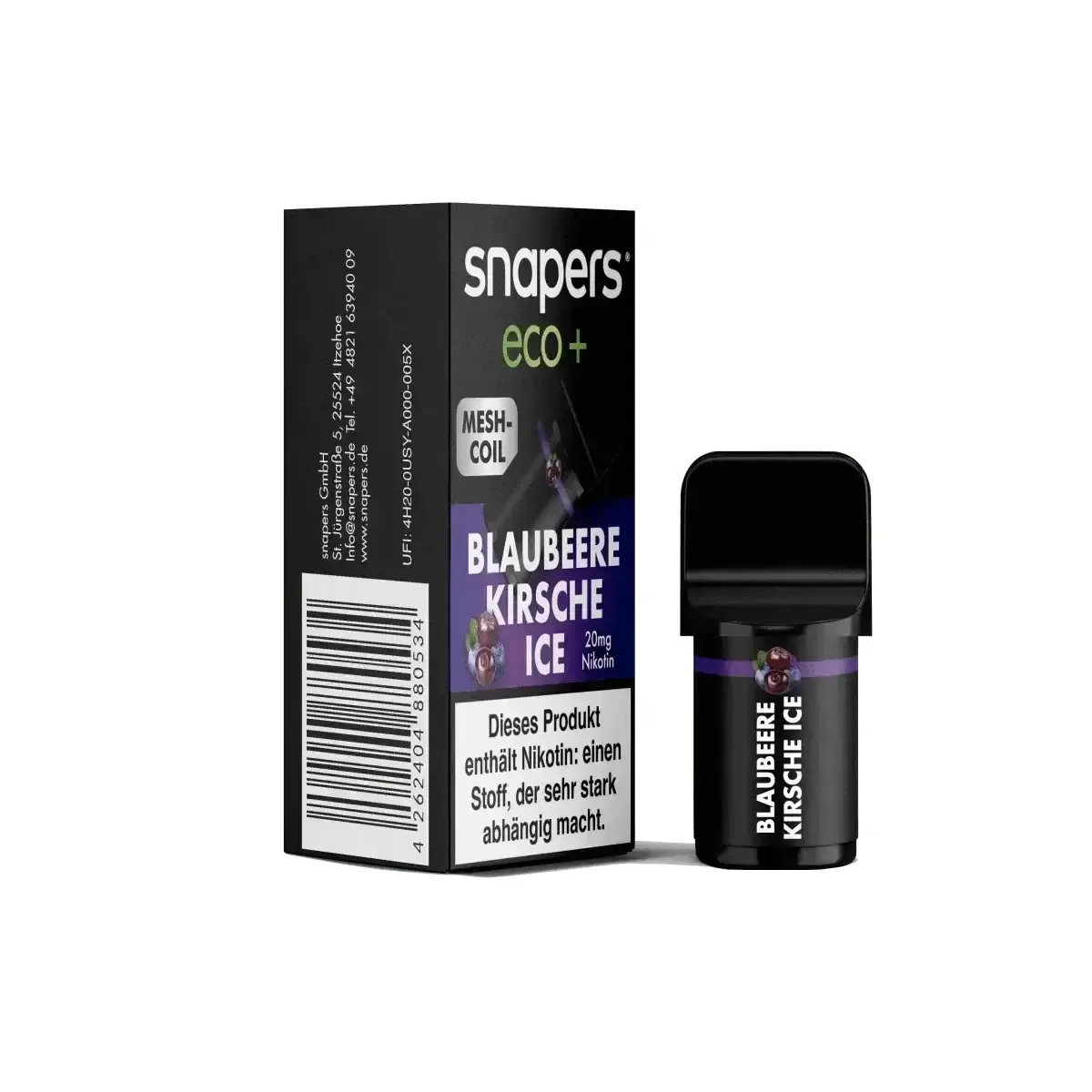 Eco+ Pod (1er Set) – Blueberry Ice (Blaubeere Menthol)