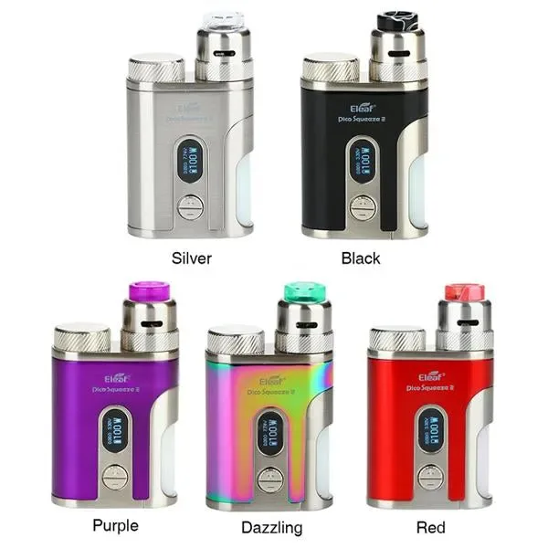 Eleaf Pico Squeeze 2 100W Squonk Kit mit Coral 2 RDA Verdampfer (Mit einer 21700 Batterie)