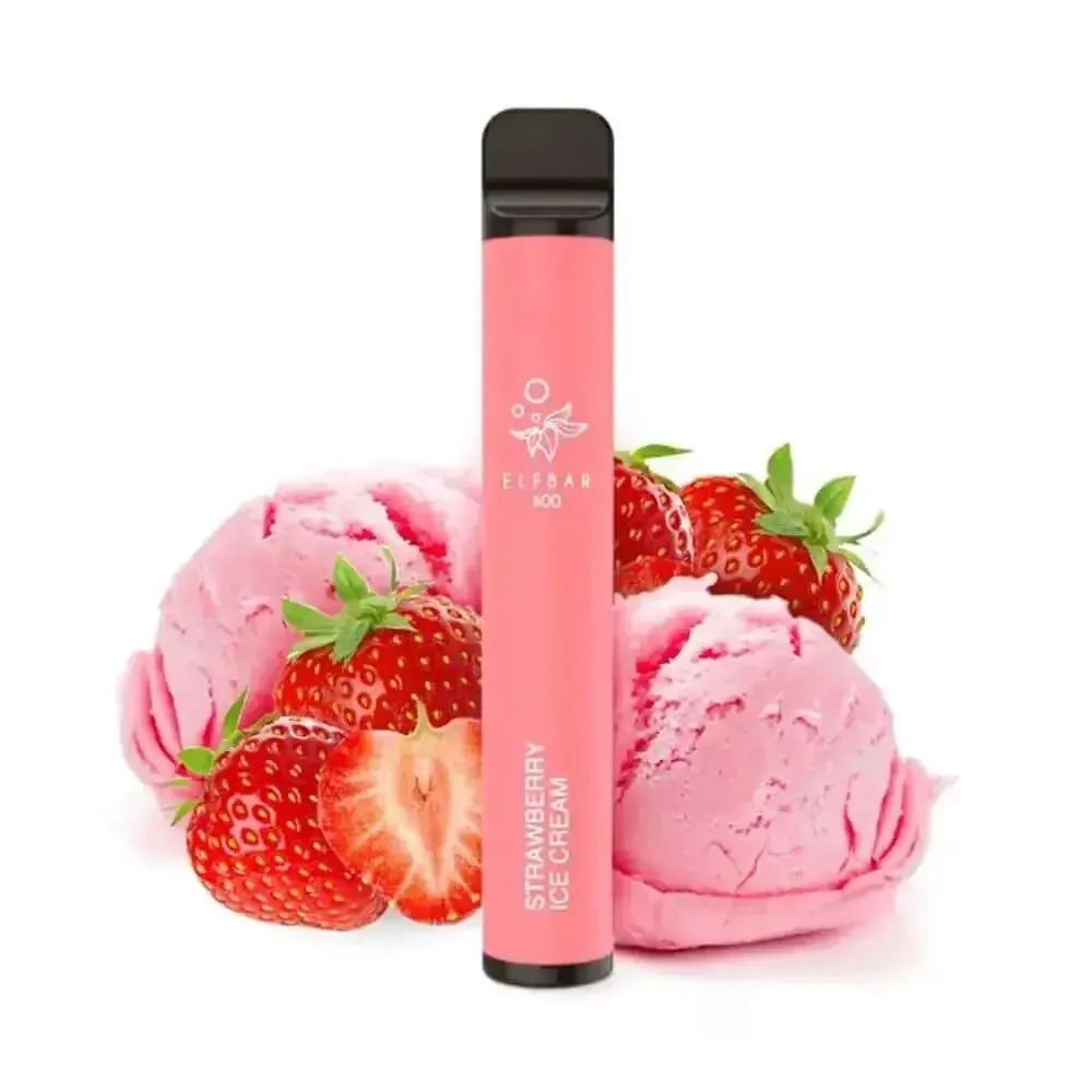 Elf Bar 600 – Strawberry Ice Cream – 20mg