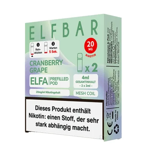 Elf Bar Elfa 2er Pod Cranberry Grape
