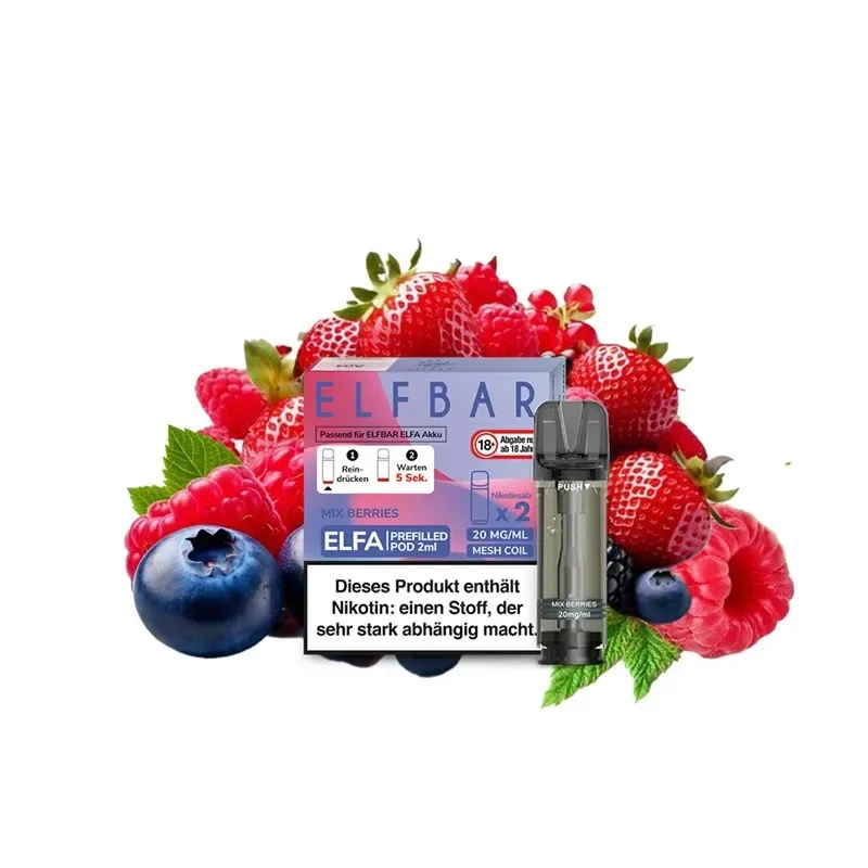 ELF BAR – ELFA Prefilled Pod (2 Stück) Mixed Berries 20 mg/ml