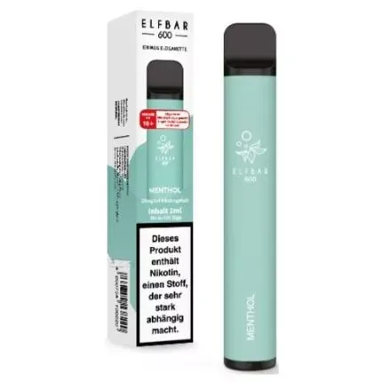 Elfbar 600 Einweg E-Zigarette Menthol 20mg/ml Nikotin