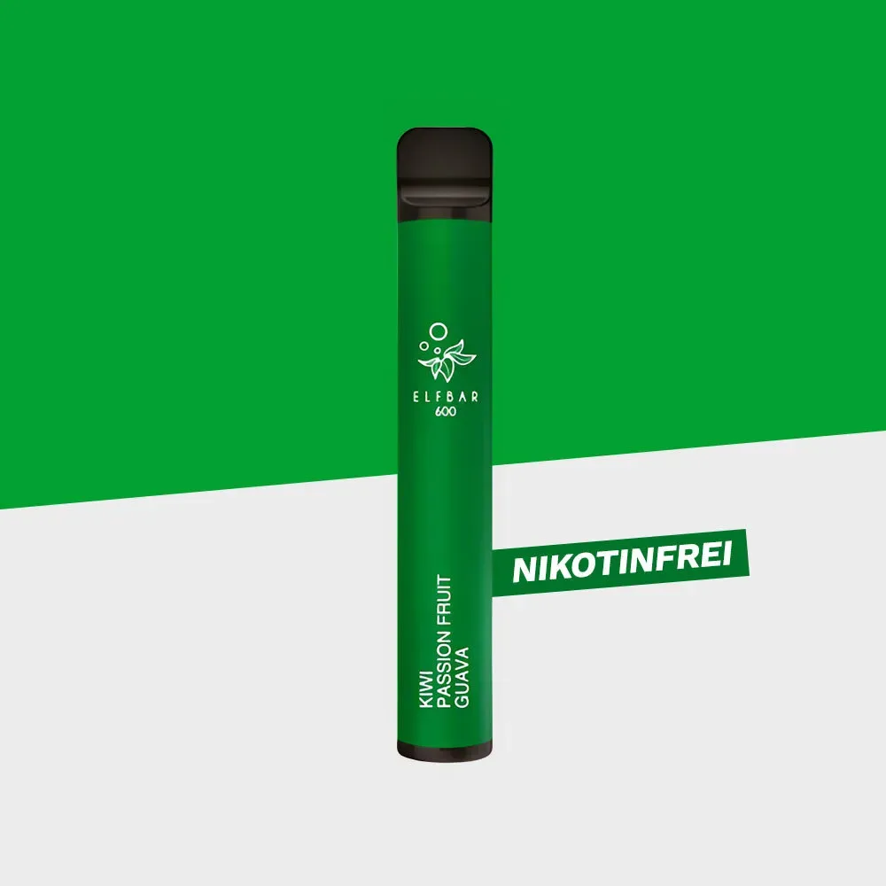Elfbar 600 – Kiwi Passion Fruit Guava Nikotinfrei – Einweg Vape