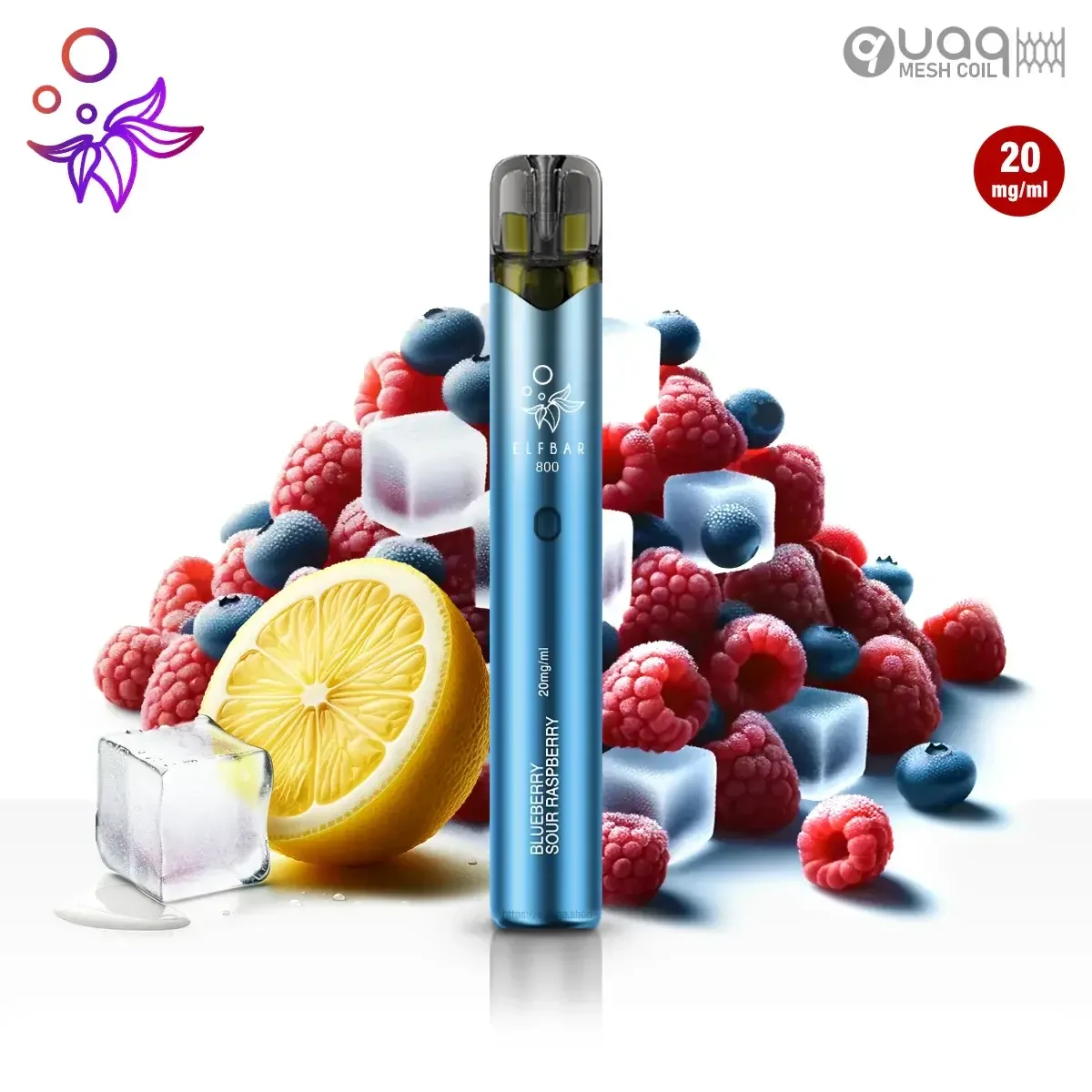 Elfbar 800 Blueberry Sour Raspberry 20mg/ml mit Turbo Mode