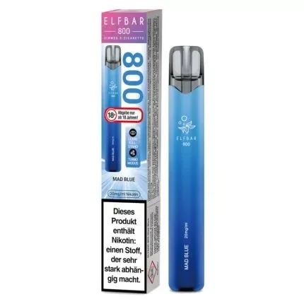 Elfbar 800 Einweg E-Zigarette Mad Blue 20mg/ml Nikotin