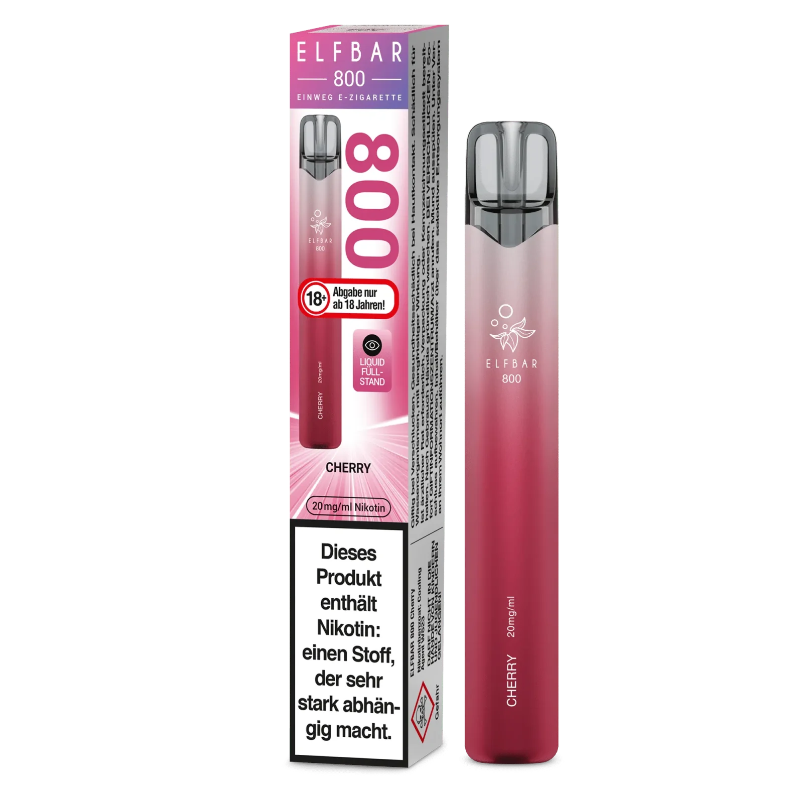 Elfbar 800 Vape – Cherry 20 mg/ml