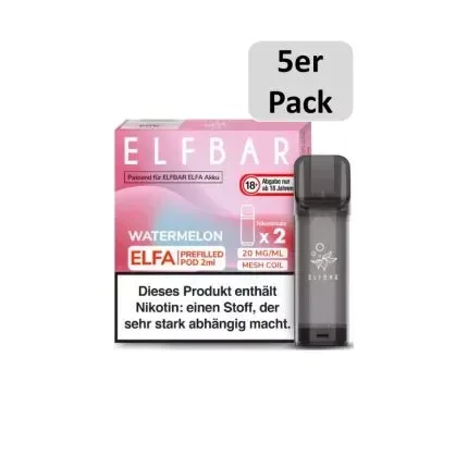 Elfbar Elfa CP Einweg Pods Watermelon 20mg/ml Nikotin – 5er Pack – Stück je 6.80 €