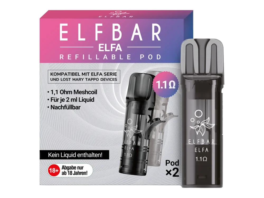 Elfbar – Elfa Leer-Pod (2 Stück pro Packung)