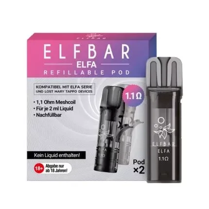 Elfbar Elfa Leer Pods / Refillable Pods 1.1 Ohm (2 Stück)