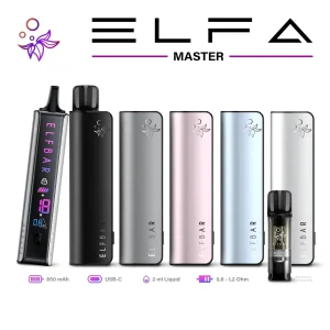 Elfbar ELFA Master 850mAh Akku mit Watt-Einstellung