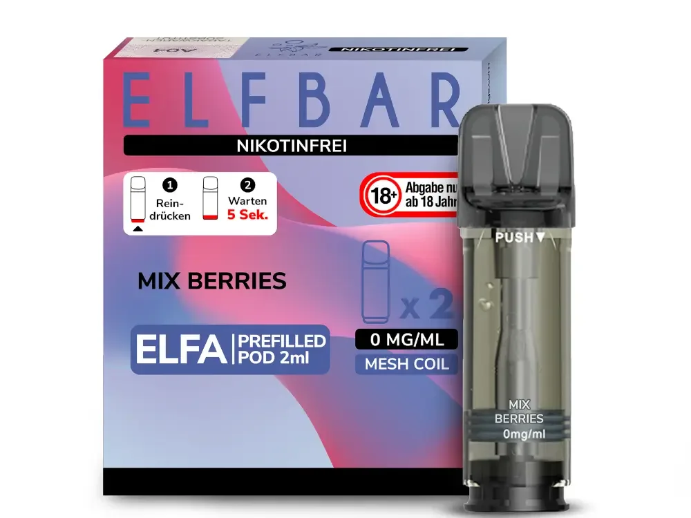 ELFBAR ELFA Mix Berries 0mg Nikotin 2er Pack