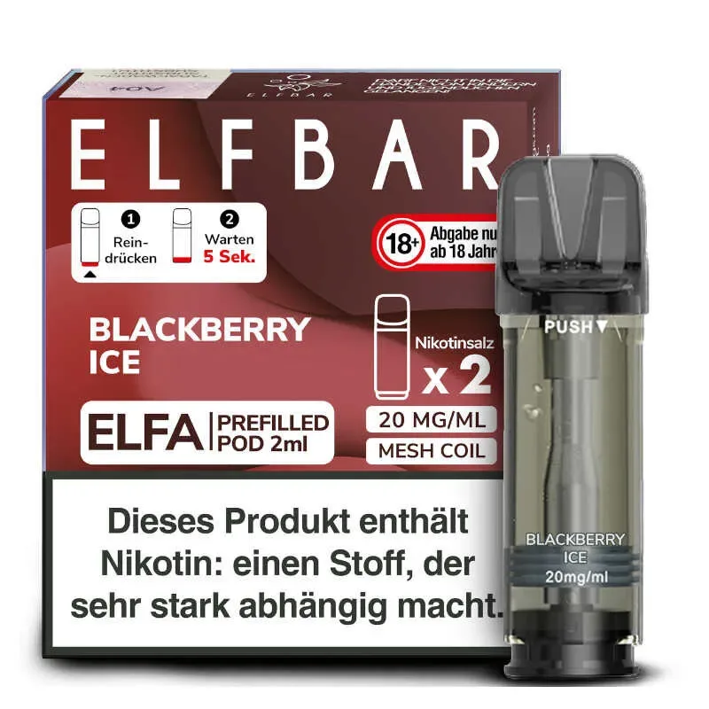 Elfbar – Elfa Pod 20mg/ml (2 Stück) – Blackberry Ice