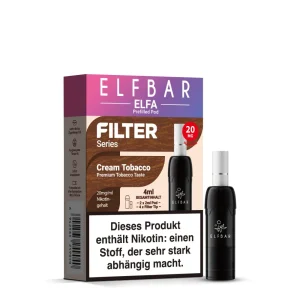 Elfbar ELFA Pods Filter Series Cream Tobacco 20mg/ml 2 Stk.