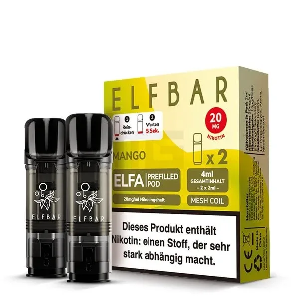 Elfbar – ELFA – Prefilled Pod – 2ml – 2er Pack – Mango