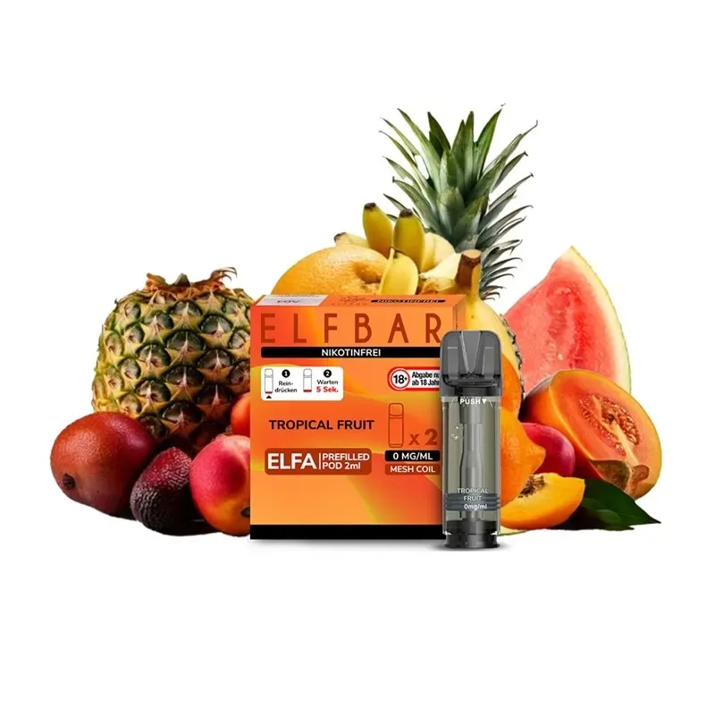 Elfbar – Elfa Prefilled Pods Nikotinfrei (2 Stück) Tropical Fruits