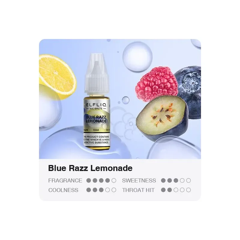 ELFBAR – ELFLIQ – Blue Razz Lemonade 10ml 10mg/ml