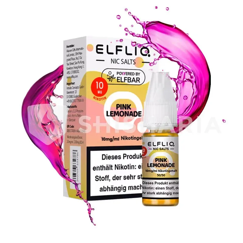 Elfbar Elfliq Liquid E-Zigarette 10ml – Pink Lemonade – 10mg