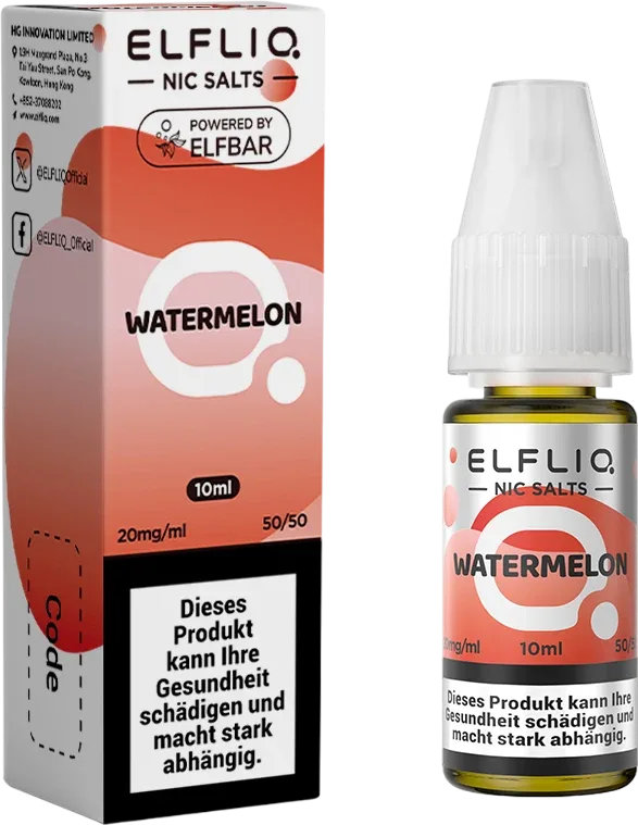 Elfbar Elfliq Watermelon 20mg 10ml - Image 2