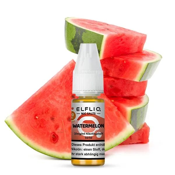 Elfbar – Elfliq – Watermelon – Nikotinsalz Liquid – 10ml – 10mg/ml