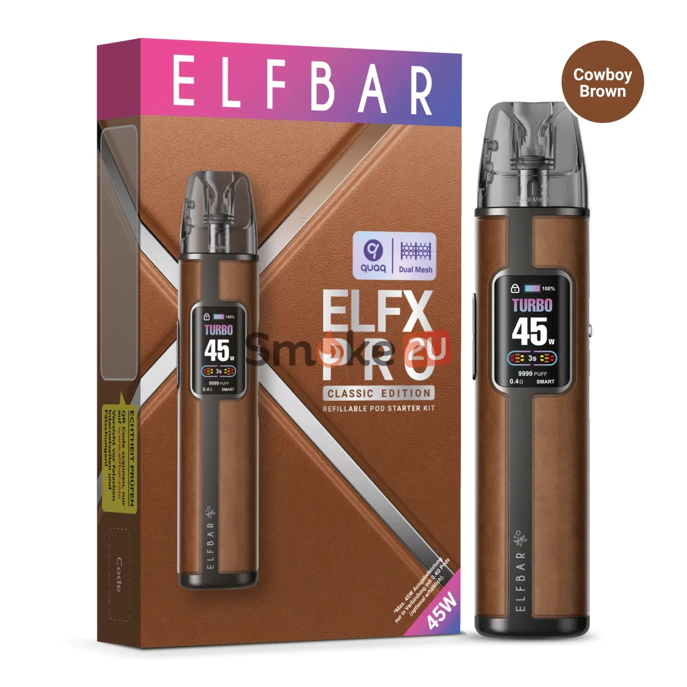 ELFBAR ELFX Pro Pod Kit – Cowboy Brown
