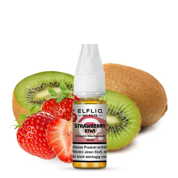 ELFBAR Liquid Strawberry Kiwi ELFLIQ Nikotinsalz Liquid 10ml 10mg Nikotin