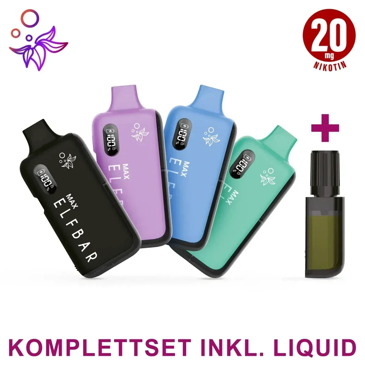 Elfbar Max Akkutr盲ger & Liquid