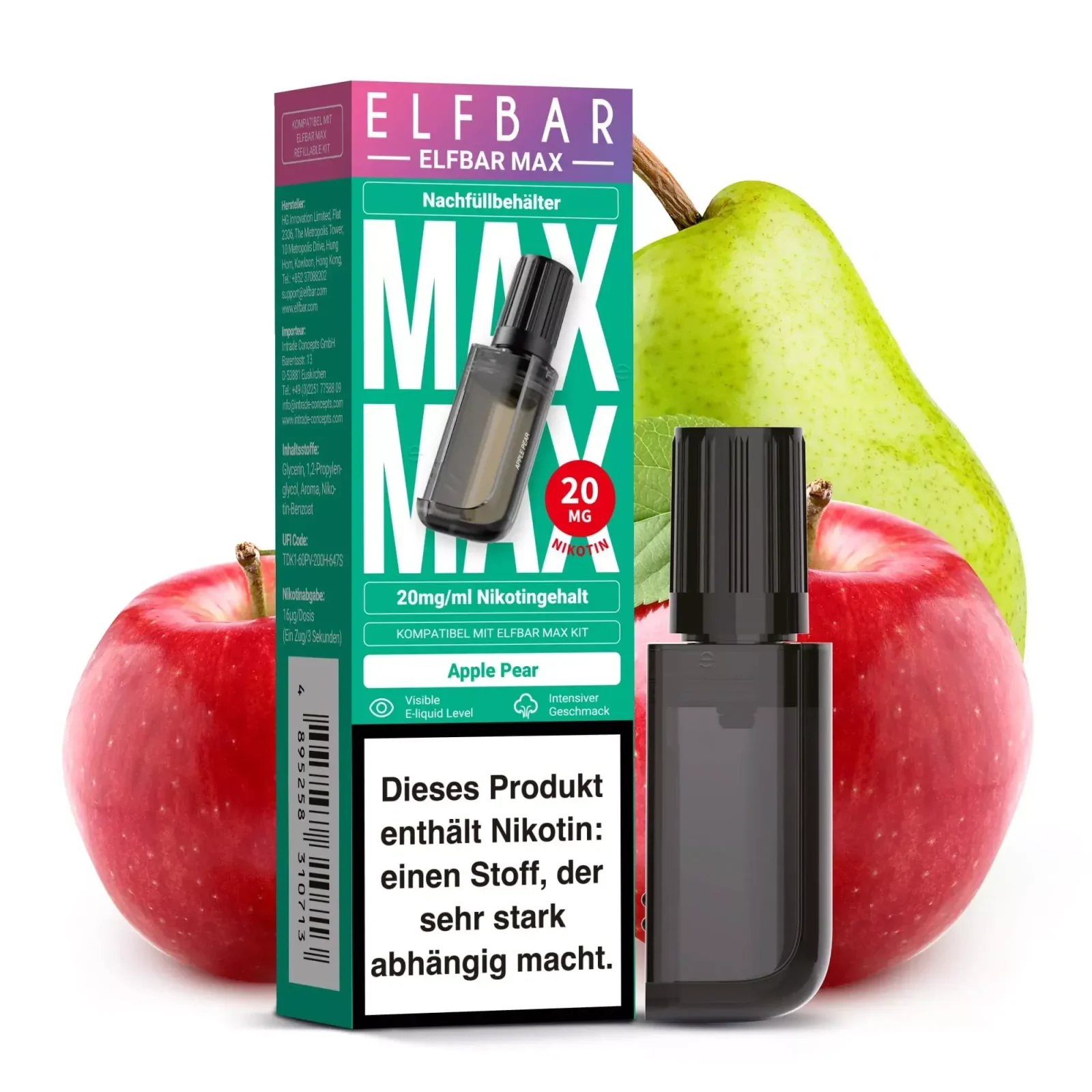 Elfbar Max – Apple Pear – Nachfüllbehälter