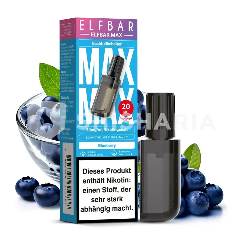 Elfbar Max Pod Blueberry 10ml – Nachfüllbehälter